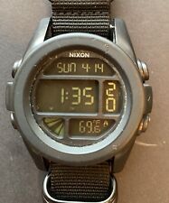 Reloj para hombre NIXON ""THE UNIT"" negro 100M termómetro resistente al agua  segunda mano  Embacar hacia Argentina