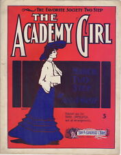 Antiga The Academy Girl March, Two Step, Aug. A. Noelty Koninsky Troy NY 1903 comprar usado  Enviando para Brazil