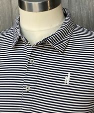 Usado, Camisa polo de golfe Johnnie-O masculina listrada azul preparação desempenho manga curta média comprar usado  Enviando para Brazil