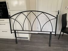 Black iron headboard for sale  GRANGE-OVER-SANDS