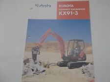 Brochure kubota kx91 for sale  Edinburg