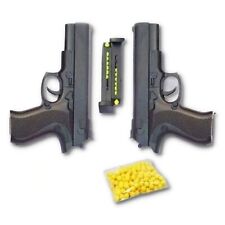 Usado, Pistola de brinquedo preta para crianças com 8 recargas redondas e 6 mm plástico pacote BB 2 comprar usado  Enviando para Brazil