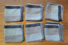 6 Azul Cinza Preto Listrado toalhas de banho toalhas de rosto Mão Decoração Para Casa comprar usado  Enviando para Brazil