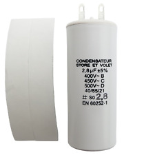 Condensateur de 2.8 µF (2,8 uF) pour moteur SOMFY ou SIMU de volet ou store d'occasion  Angers-