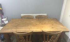 Antique pine dining for sale  BURY