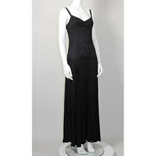 VALENTINO 1990s 2000s Vintage Black Lace Maxi Evening Dress Abendkleid 36/Small comprar usado  Enviando para Brazil