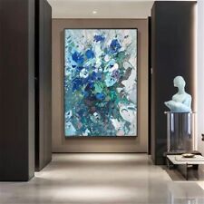 Quadro de arte texturizado pintado à mão abstrato decoração de parede paleta faca flores comprar usado  Enviando para Brazil