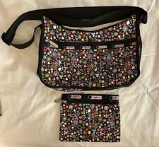 Lesportsac Classic Hobo Crossbody Shoulder Bag Purse Floral Adj Strap W/Pouch for sale  Shipping to South Africa