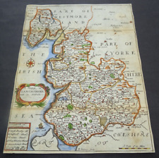 Antique map lancashire for sale  BATH