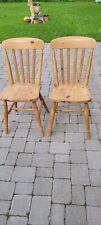 beech farmhouse chairs for sale  RADSTOCK