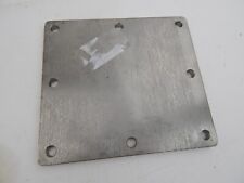 FLAT SQUARE STEEL METAL BASE PLATE 7 1/4" x 8" x 1/4" THICKNESS 3/8" 8 hole, used for sale  Alexander City