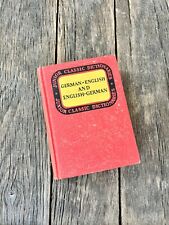 1945 Junior Clásico Alemán Diccionario Alemán Inglés Vintage segunda mano  Embacar hacia Argentina