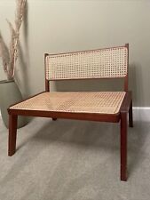 H&M Low lounge chair in meranti wood with a rattan seat and back decorative for sale  Shipping to South Africa