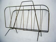 A vintage metal wire newspaper and magazine rack, used for sale  WIMBORNE