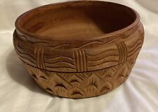 carved wooden fruit bowl for sale  Robbinsville
