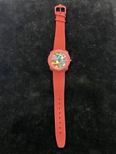 Reloj United Colors Of Benetton de Bulova década de 1990 rojo/internacional de colección casi nuevo segunda mano  Embacar hacia Argentina