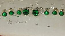 Cufflinks 10mm emerald for sale  NORTH TAWTON