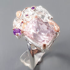 Unique Art  Not Enhanced Kunzite Ring Silver 925 Sterling  Size 8 /R225247 for sale  Shipping to Canada