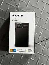 Rádio AM/FM portátil Sony ICFP26 sintonizador LED preto - CAIXA ABERTA comprar usado  Enviando para Brazil