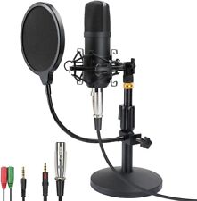 Microfone condensador de estúdio profissional, kit de microfone de computador PC com 3,5 mm comprar usado  Enviando para Brazil
