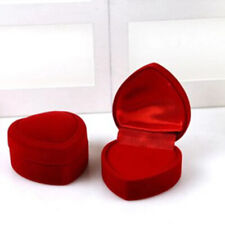 Caixas de anel em forma de coração vermelho da moda anel de casamento caixa balcão anel de exibição comprar usado  Enviando para Brazil