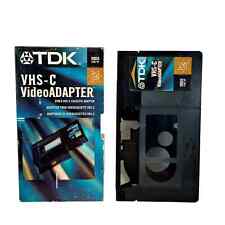 Usado, Adaptador de cassete TDK VHS-C vídeo VHS para reprodução de videocassete comprar usado  Enviando para Brazil