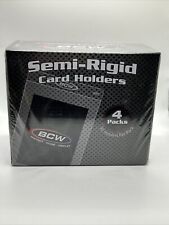 BCW Semi-Rigid Card Holders #1 Box with 4 Packs of 50 Sleeves, 200 Total for sale  Shipping to South Africa