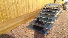 new polyester coated anthracite grey box profile roofing sheets 10ft x 1 meter, used for sale  GLOUCESTER