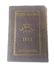 Libro Antigua Alemán Freiherrl. Taschenbuch 1883 Justus Perthes segunda mano  Embacar hacia Argentina
