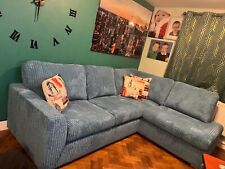 teal corner sofa for sale  BURTON-ON-TRENT