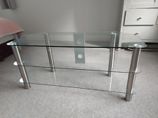 Glass television stand. for sale  BIRMINGHAM