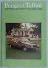 Peugeot talbot brochure for sale  BOURNEMOUTH