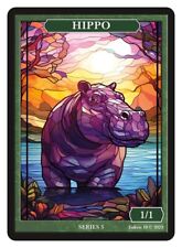 Ficha de vitral hipopótamo Givememana Tokens Magic the Gathering comprar usado  Enviando para Brazil