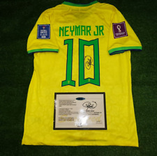 Camisa/camisa Neymar Jr Brasil Copa do Mundo ASSINADA + CERTIFICADO DE AUTENTICIDADE 2022 comprar usado  Enviando para Brazil