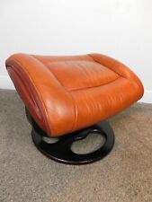 Vintage leather footstool for sale  Burns