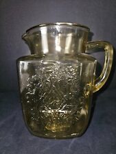 amber pitcher water glass for sale  Grants Pass