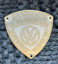 Volkswagen dealer badge for sale  Austin