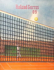 Klapheck Konrad affiche offset Roland Garros art abstrait abstract Tennis Sport segunda mano  Embacar hacia Argentina
