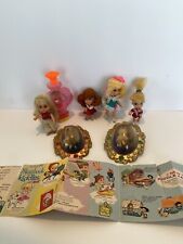 Vintage 7 Little Liddle Kiddle Dolls Plus 2  Lucky Lockets And Perfume Bottle, used for sale  Shipping to South Africa