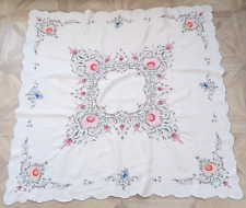 Vintage embroidered tablecloth for sale  GOSPORT