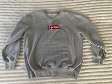 Supreme Box Logo Crew Neck Fw22 Heatherh Grey XXL, used for sale  Shipping to South Africa