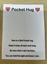 Pocket hugs backing for sale  POOLE
