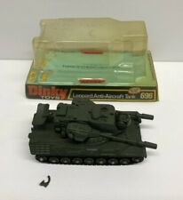vintage 1970s DINKY Toys LEOPARD ANTI-AIRCRAFT TANK 696 with Original Packaging for sale  Shipping to United Kingdom