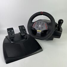 Used, Logitech MOMO Racing Force Feedback Steering Wheel PC with Pedals for sale  Shipping to South Africa