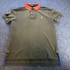 Camisa polo Ralph Lauren para hombre grande verde cabeza india canoa club kayak de colección segunda mano  Embacar hacia Argentina