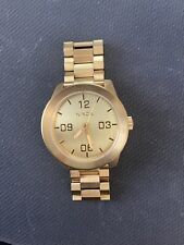Used, NiXON The Corporal Men Watch Gold for sale  Shipping to South Africa
