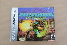 Metroid Zero Mission GBA Game Boy Avance Instruction Booklet EXTREMELY RARE na sprzedaż  PL