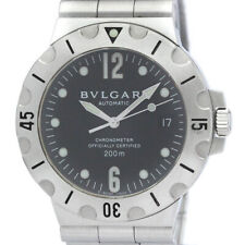Relógio masculino automático polido BVLGARI Diagono aço mergulho SD38S BF564385 comprar usado  Enviando para Brazil