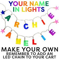 Usado, Create Your Name En Luces Con Cadena de Luz LED Hadas Letras Números y Símbolos segunda mano  Embacar hacia Argentina