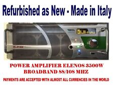 Amplificador de potência profissional transmissão Elenos 3500w FM banda larga - 88 108 MHz comprar usado  Enviando para Brazil